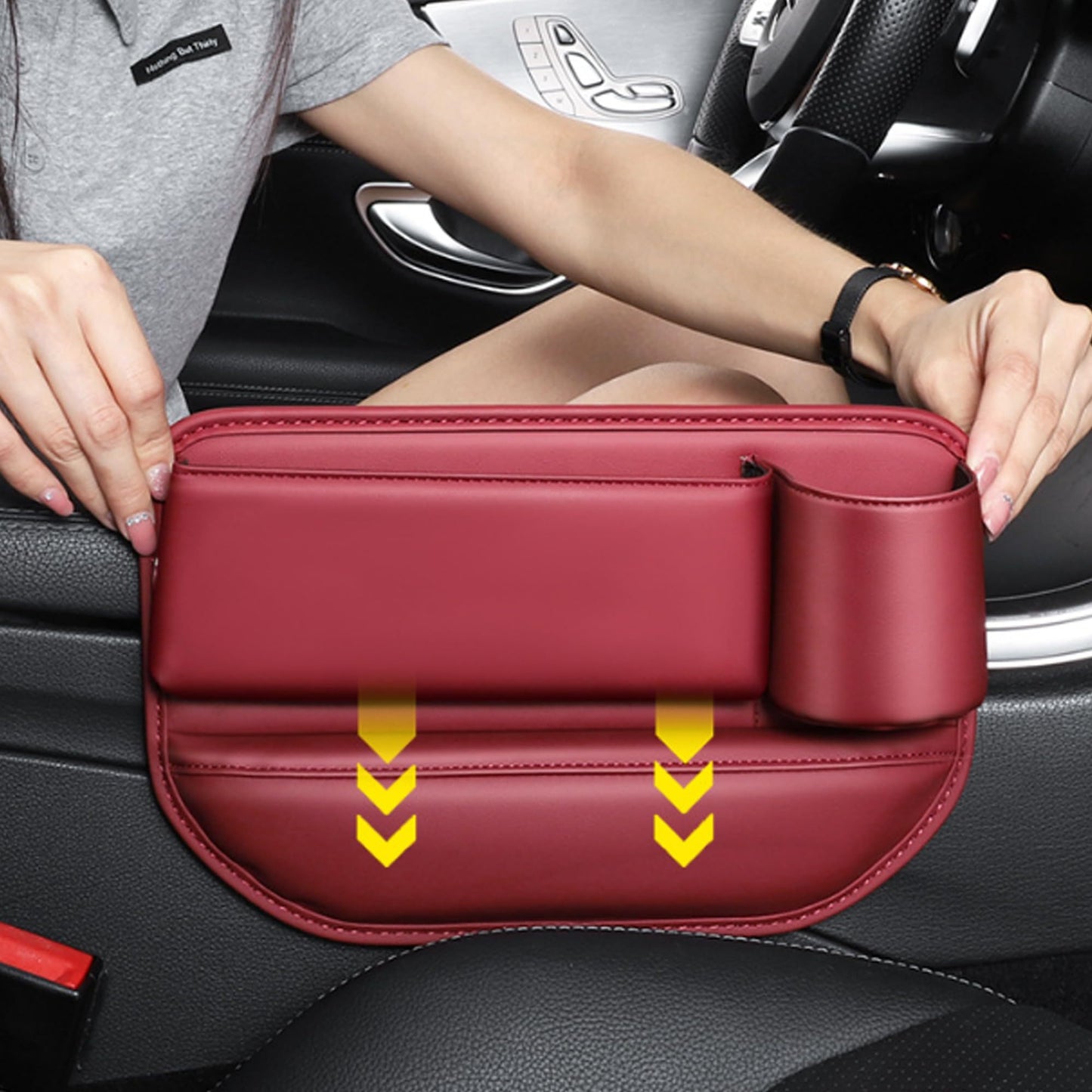Car Seat Gap Filler Organizer for Keys, Phones, and Sunglasses